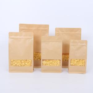 Buy cheap Cylinder Printing Flat MOPP Kraft Paper Zipper Pouch from wholesalers