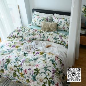 Buy cheap Quilt Cover Made Of Long Staple Cotton, Four Piece American Style Bed Sheet, Made Of Pure Cotton With Branches from wholesalers