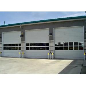 Buy cheap Double Skinned Overhead Sectional Door for Weather resistant Performance Electric Roll Up Automatic with Pedestriaian from wholesalers