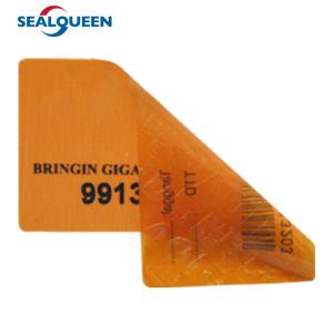 China Adhesive Self Seal Warranty Void Labels Customized Tamper Evident Brand Protected on sale