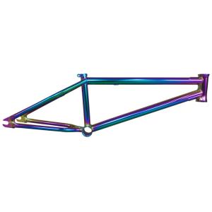 Buy cheap Rainbow Frame Chrome BMX Frame , Oil Slick Colorful Custom BMX Bike Parts from wholesalers