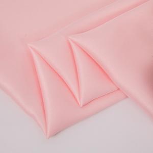 Plain YARN DYED 97% Polyester 3% Spandex Shiny Luxury Satin Fabric