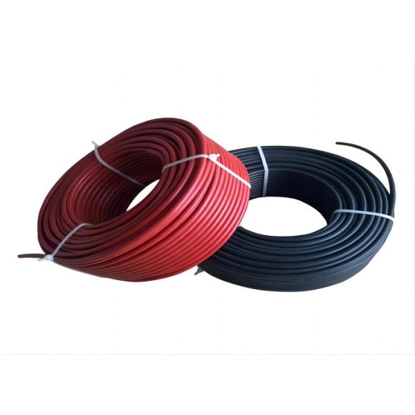 Quality PV1 F Solar Cable Solar DC Cable Size 1.5 - 35 Sqmm Cross-Linked Polyolefine Compound Insulation for sale