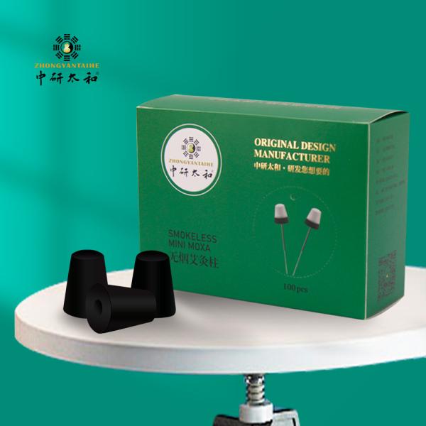 Quality Carbonization Moxibustion Stick , Pure Smokeless Moxa Rolls for sale