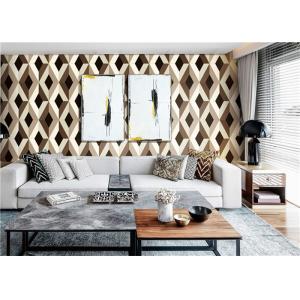Buy cheap Contemporary 3D PVC Wallpaper / 3D Effect Wallpaper For Walls , Water Ink Printing from wholesalers