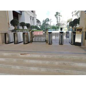 316SS Automatic Sliding Turnstile Flap Barrier Gate Entrance Bidirectional