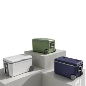 Buy cheap Passive Cooling Method Ice Cooler Box with Optional Temperature Display and Customized Colors for Outdoor Activities from wholesalers