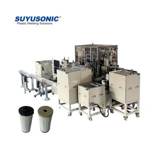 Buy cheap Automated Assembly Welding Line with Ultrasonic Welding Customizable Oil Filter Production Line with 1 Year Warranty product