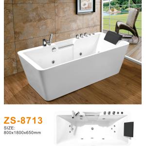 Buy cheap Innovative Acrylic Freestanding Hydromassage Bathtub With Automatic Cleaning System from wholesalers