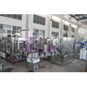 PLC Control Water Production Line , 15000BPH Plastic Bottle Monoblock Filling