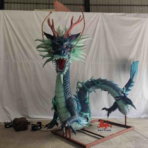 Buy cheap Alive Sound Realistic Animatronic Animals Chinese Mythical Creatures Green Dragon from wholesalers