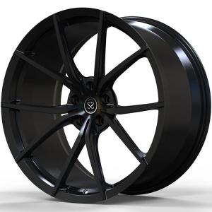 Buy cheap GTB Gloss Black Custom Forged Aluminum Alloy Rims 20X9 And 20x11 Ferrari 296 from wholesalers