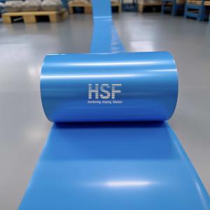 Buy cheap 70uM Blue Mono Oriented Polypropylene Film Roll Against Moisture from wholesalers