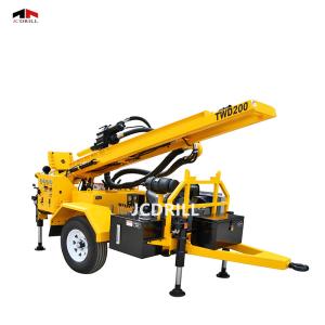 Buy cheap DTH Hydraulic Trailer Borehole Rig With Mud Pump from wholesalers