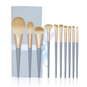 Buy cheap OEM ODM Synthetic Fibers Blue 15 Pcs Makeup Brush Set from wholesalers