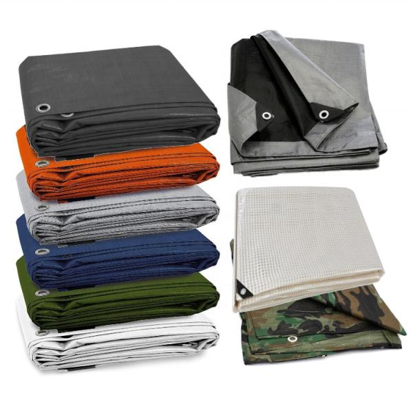 Quality PE Coated Tarpaulin Truck Cargo Cover Sheet in Blue for Long-Lasting Durability for sale