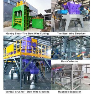 Buy cheap Tire Steel Wire Crusher with Tungsten Steel Blade Secondary Vertical Shaft Pulverizer and Multi-stage Magnetic Separation from wholesalers