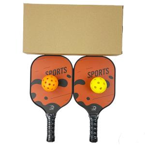 Buy cheap Custom Pickle Ball Paddle PU Handle Fiberglass Professional Padel Racket product