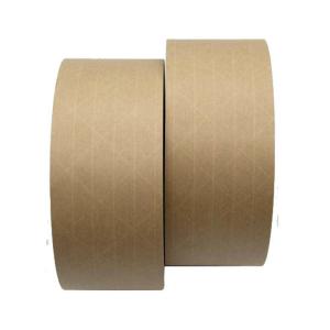 Buy cheap Reinforced Kraft Paper Sealing Tape Water Activated Custom Printed Kraft Tape product