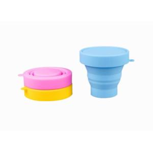 Buy cheap 100% Silicone Travel Cup , Retractable Silicone Collapsible Cup With Customized Logo from wholesalers