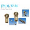 Buy cheap EM - M / EF - M Metric Spherical Rod Ends 2-Piece Metal To Metal For Construction from wholesalers