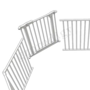 Buy cheap Indoor Multipurpose White Durable Metal Foldable Baby Playpen product