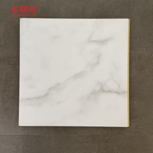 China High Quality White Marble Wpc Wall Panel 600x9mm Laminated Wpc Board Waterproof Easy To Clean on sale