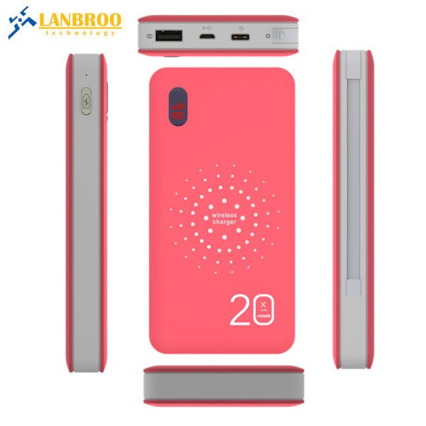Buy cheap LPW-03 Power Bank Wireless Charger 20000MAH Wireless Power Bank with Built-in MicroUSB/Type-c/Lightning 3-I Hot Selling from wholesalers