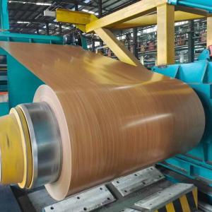China Simulated Wood Grain Color Coated Aluminium Coil on sale
