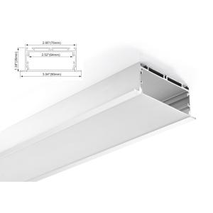 90mm x 35mm Aluminum Profile LED Linear lighting Recessed type with Led Strip