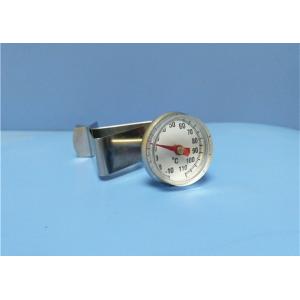 Stainless Small Dial Pocket Milk Frothing Thermometer With Magnifying Lens