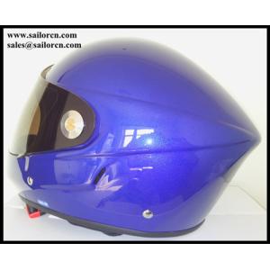 Buy cheap Blue Hang glider helmet full face Paraligliding helmet 760g+/-50g EN966 certification from wholesalers