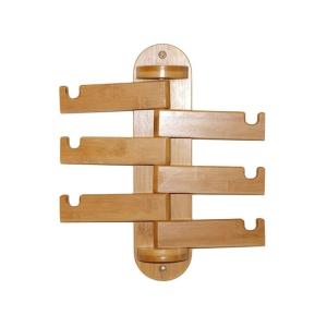 Customized Clothing Towel Rack Bamboo Hanger With Hooks