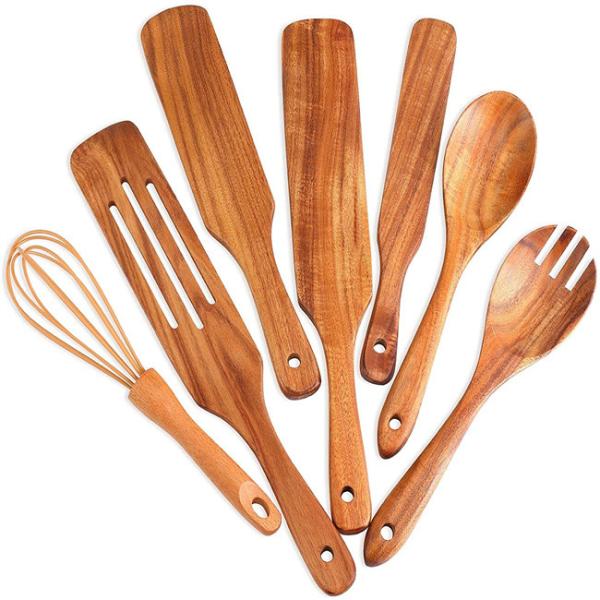 Buy cheap Scratchfree Wooden Kitchen Utensil Set , Moisturefree bamboo wooden spoon set from wholesalers