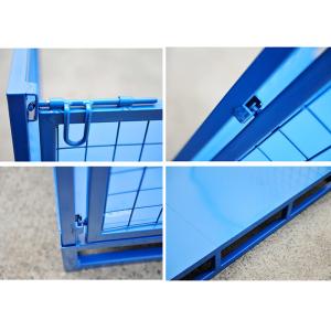 Buy cheap Detachable Stackable Steel Racks Pallet Three Sides Wire Mesh 1000kg from wholesalers