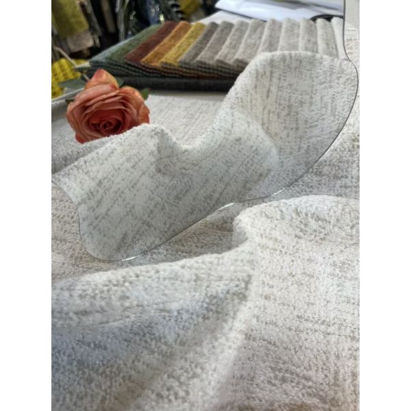 380GSM 100% Polyester Knitted Velvet Sofa Fabric with 142CM Width and 50M Roll Length