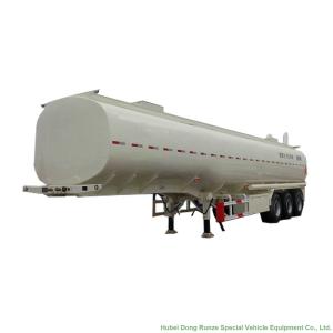 Buy cheap Aluminum Tri Axle Tank Semi Trailer For Diesel Oil , Gasoline , Kerosene Transport 47-50Ton from wholesalers