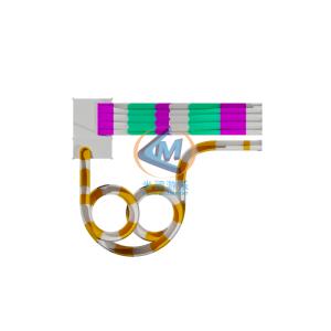 H6M+H9M Custom Pool Slides Novel Water Slide With Pool Fiberglass Material