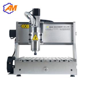Buy cheap AMAN 3040 mini cnc engraving machine with rotation axis mini table cnc machine 3040 3axis/4axis in wood router from wholesalers
