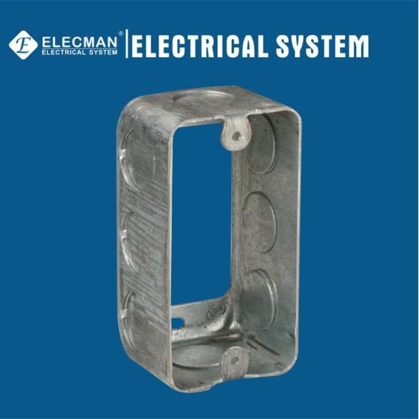 4"x 2"* 1-1/2" Steel Handy Metallic Receptacle Extension Ring For Electrical