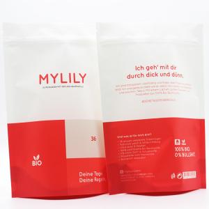 Biodegradable PLA Zipper Three Side Sealed Bag Color Printing For Packing