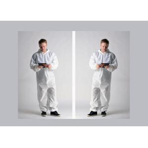 China Waterproof Disposable Protective Coverall Soft Hand Feeling Prevent Pollution on sale
