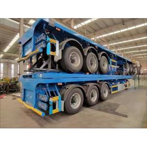 Buy cheap CIMC 3 Axles Or Customization with 3mm 4mm Grain Plate Platform 20ft 40ft Container All Kind Of Cargo Flatbed Truck Semi Trailer from wholesalers