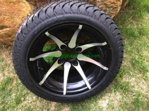 China 12 Chrome Wheel and Kenda ProTour 205/35R12 Golf Cart Tire No Nuts on sale