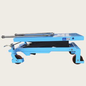 Buy cheap Semi Electric Hydraulic Table Lifter Cart Insulating 798mm Lifting Height scissor jack lift table from wholesalers
