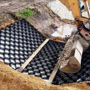 Buy cheap HDPE Geocells Road Construction Roadbed Stabilization and Load Support Gravel Stabilization Grids HDPE Geocell from wholesalers