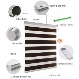 Buy cheap Double Layer High quality automated zebra shades day night window blinds Light Filtering from wholesalers