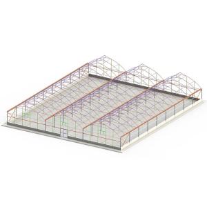 Buy cheap Galvanized Steel Frame Plastic Film Greenhouse For Vegetable Farming from wholesalers