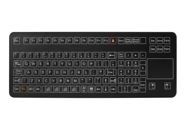 Buy cheap 108 Keys Medical Polyester Membrane Desktop Keyboard USB PS2 Connection Compact Format from wholesalers
