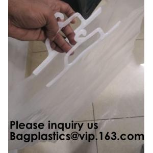 Buy cheap Custom Logo Printing EVA Garment Underwear Clothes Packaging Transparent Button Pvc Soft Plastic Hanger Hook Bag Package from wholesalers